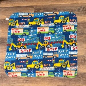 Cribmates truck blue Construction Theme Kids baby blanket